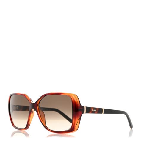 chloe ce680s|CHLOE Oversized Round Sunglasses CE680S Tortoise.